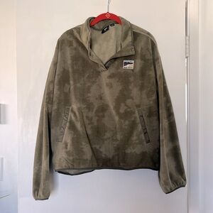 Vans Camo Print Olive Green Pullover Sweater